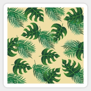 Tropical Palm Leaf Pattern Sticker